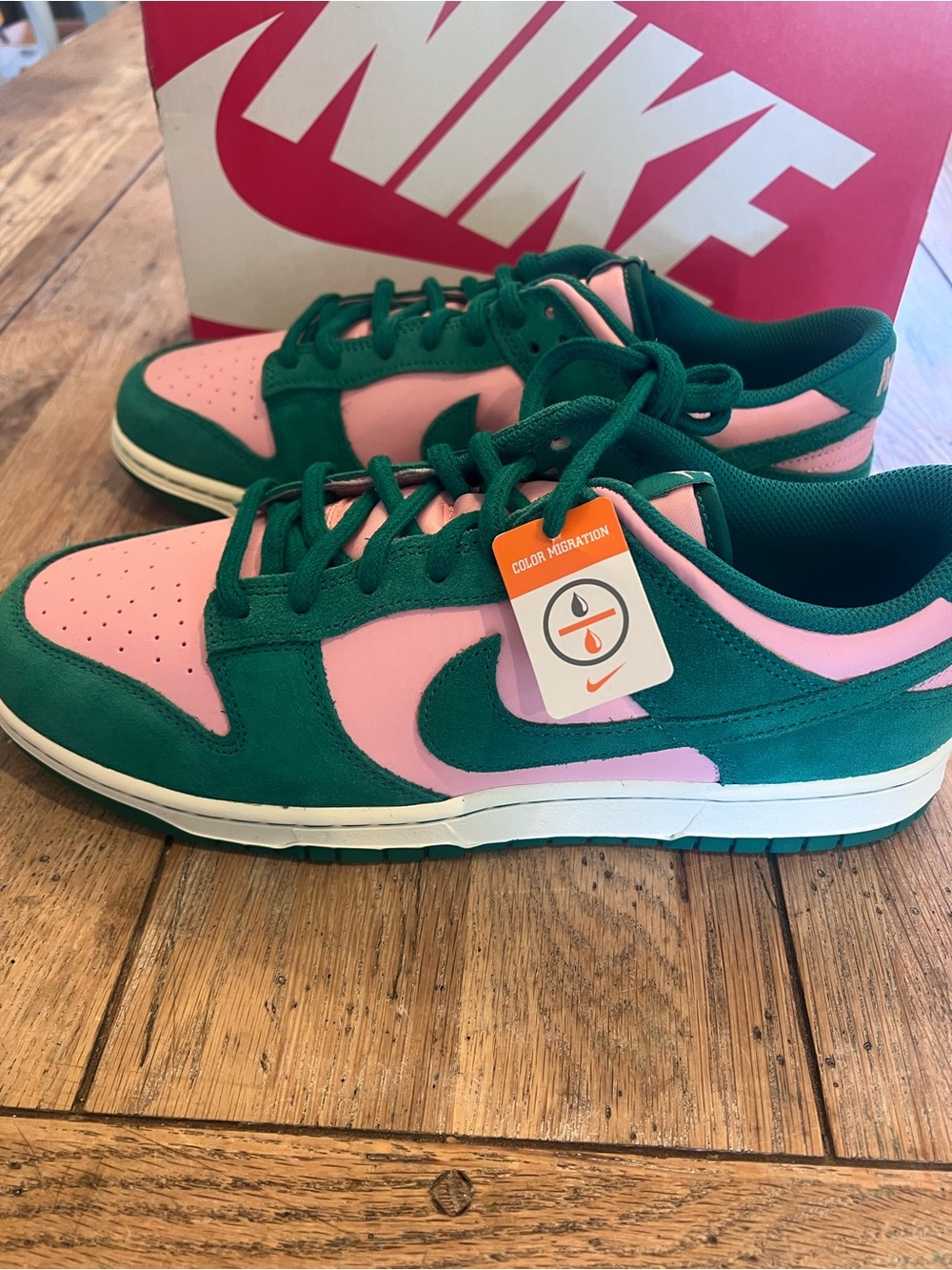 Nike 12Dunk Low Retro SE The Masters Back 9 Suede Green/Pink Low Top FZ0549-600